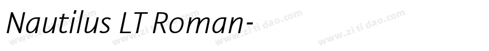 Nautilus LT Roman字体转换